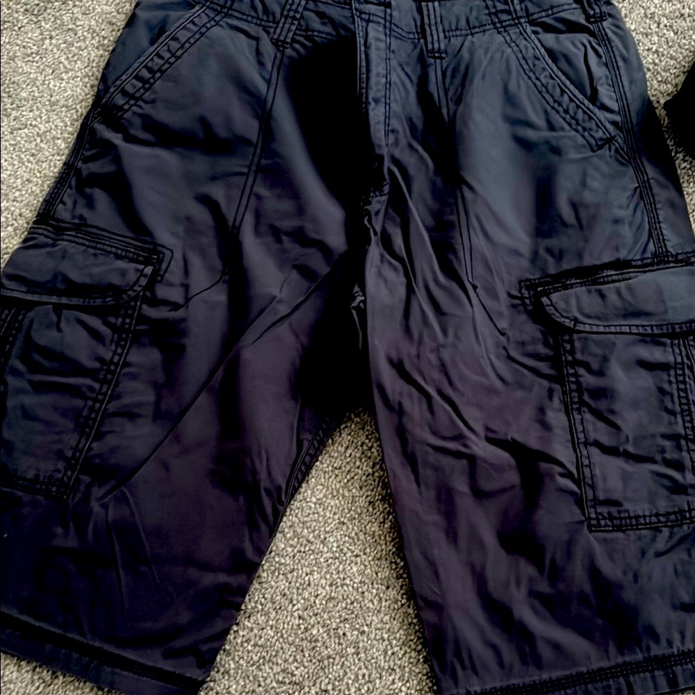 Black Cargo Shorts